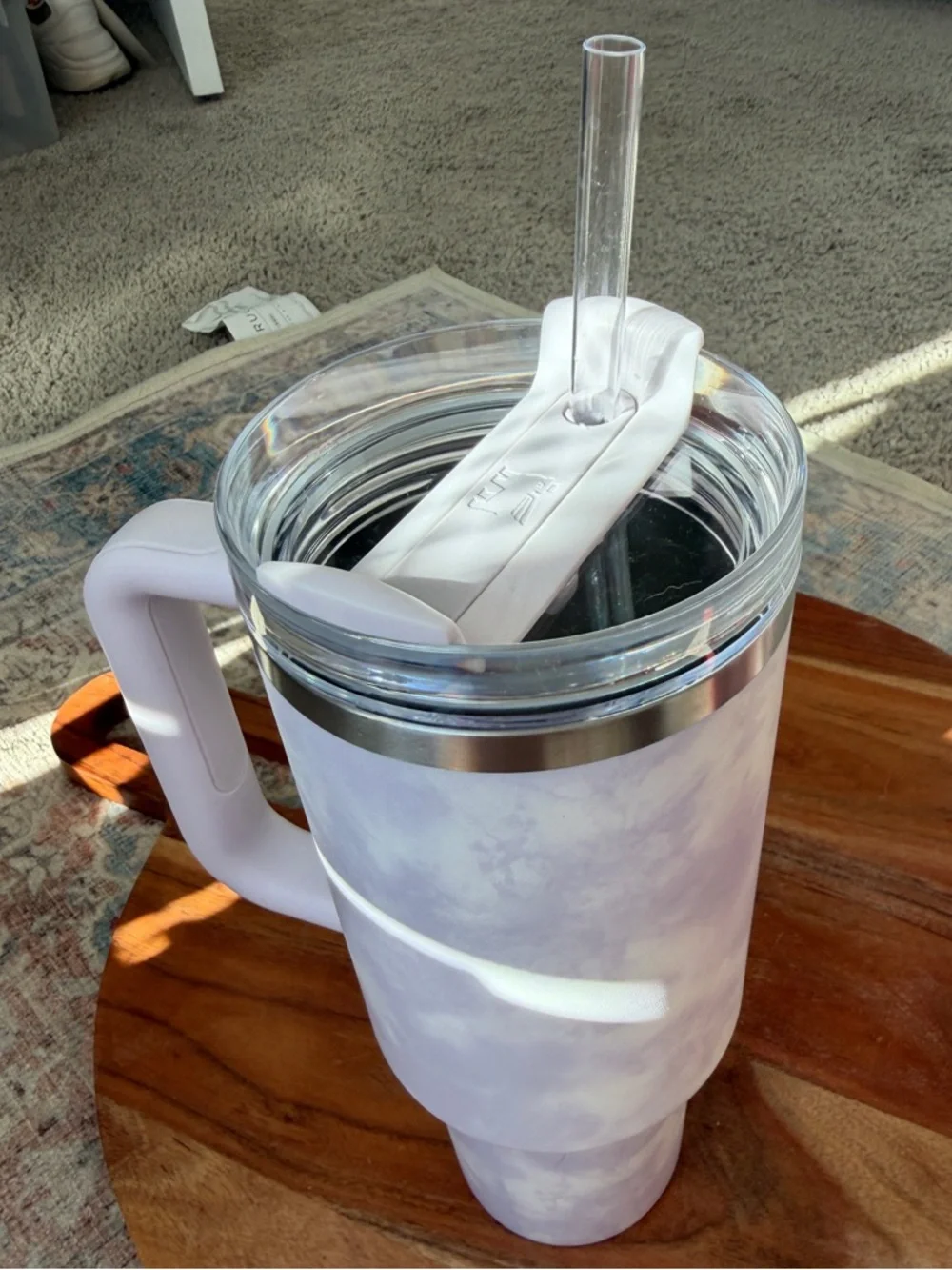 Stanley Lavender Cloud Marble 40 OZ Travel Tumbler with Handle - Picture 8 of 16